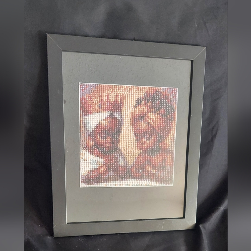 Framed Black and Brown Wall Art Decor